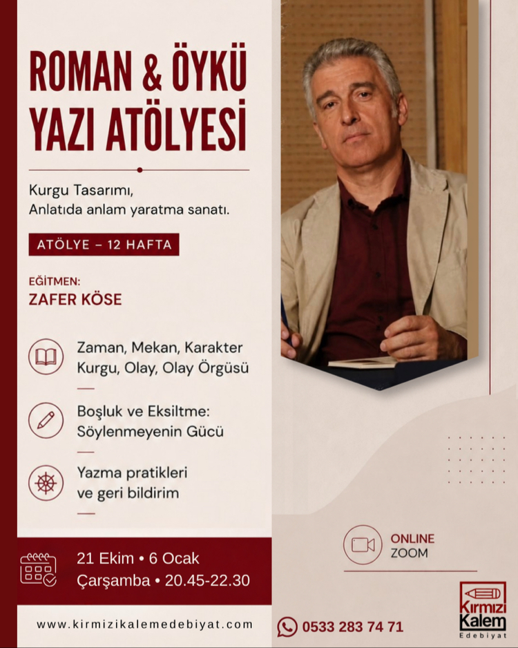 ROMAN • ÖYKÜ YAZI ATÖLYESİ-ZAFER KÖSE