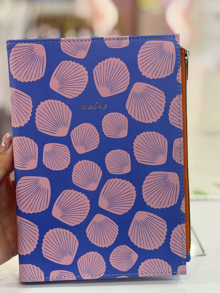 Fermuarlı Çizgili Defter