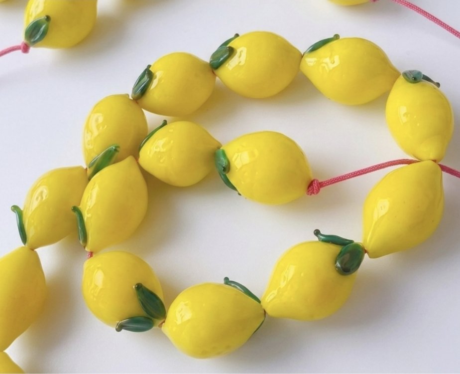 Murano Limon Figür Boncuk 