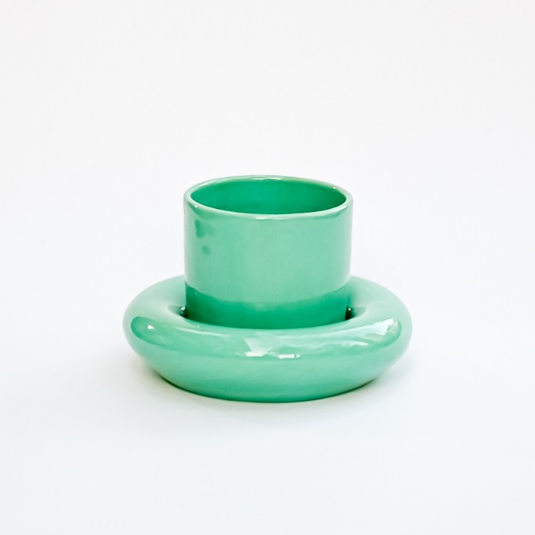 Bonbon Tabaklı Fincan - Mint