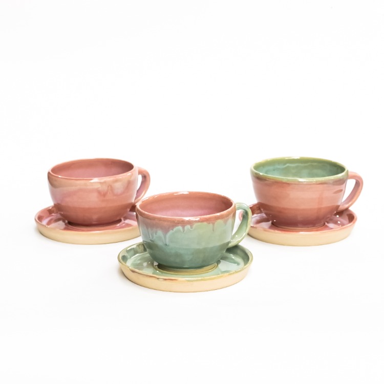 Latte Fincan Seti - Mist & Blush