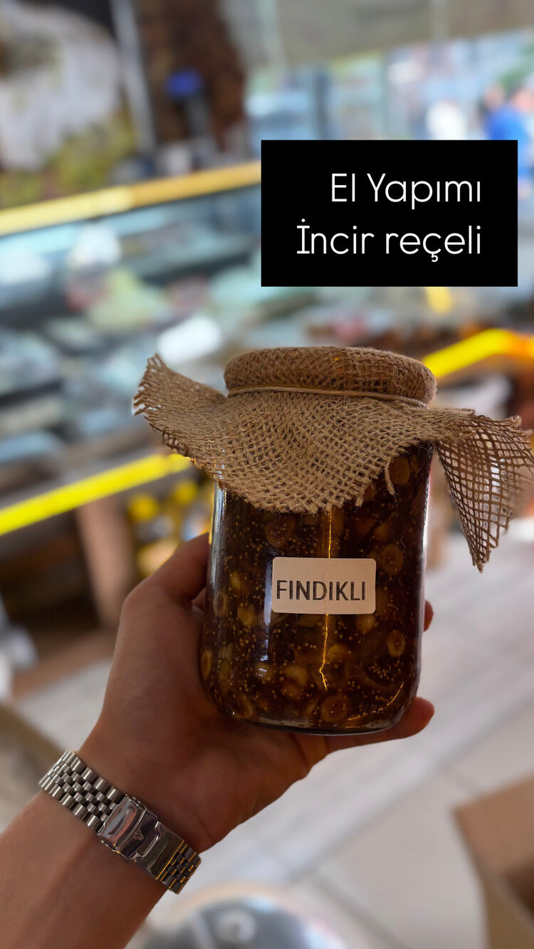 FINDIKLI İNCİR REÇELİ EL YAPIMI 1000 Gr