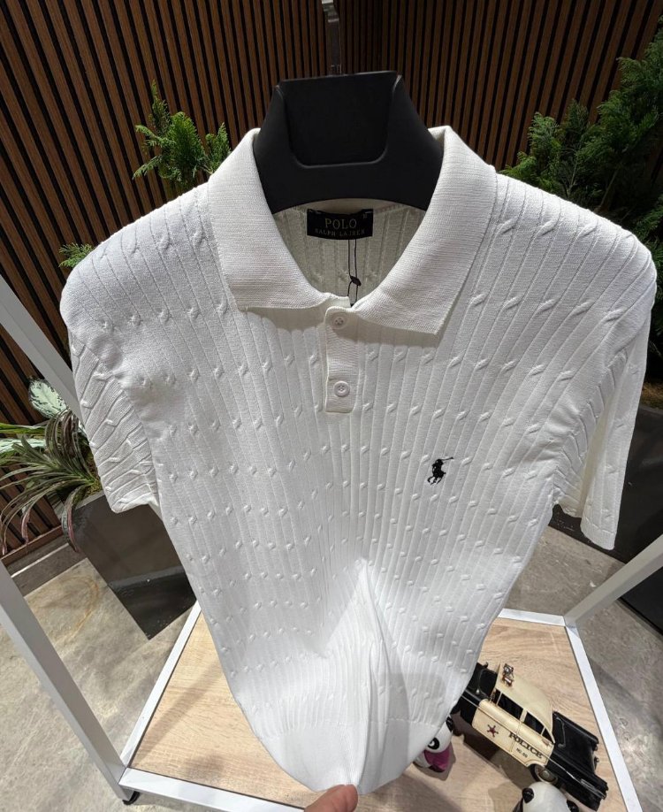 Polo Ralph Lauren Beyaz Triko Cable-Knit Polo