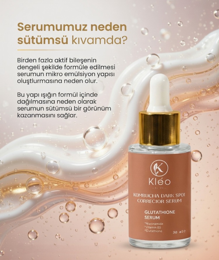 Kléo By MK Kombucha Dark Spot Corrector Serum Leke Karşıtı, Ton Eşitleyici ve Aydınlatıcı