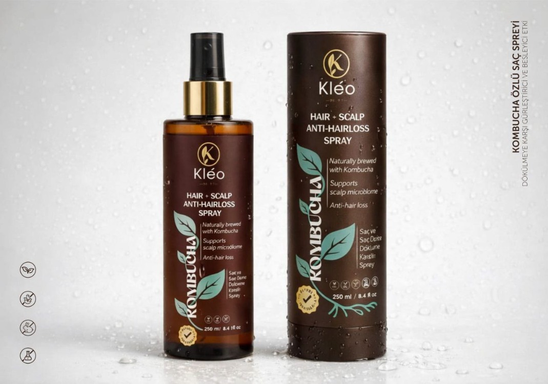 Kléo By MK Kombucha Özlü Saç Spreyi – Dökülme Karşıtı, Gürleştirici ve Besleyici Bakım