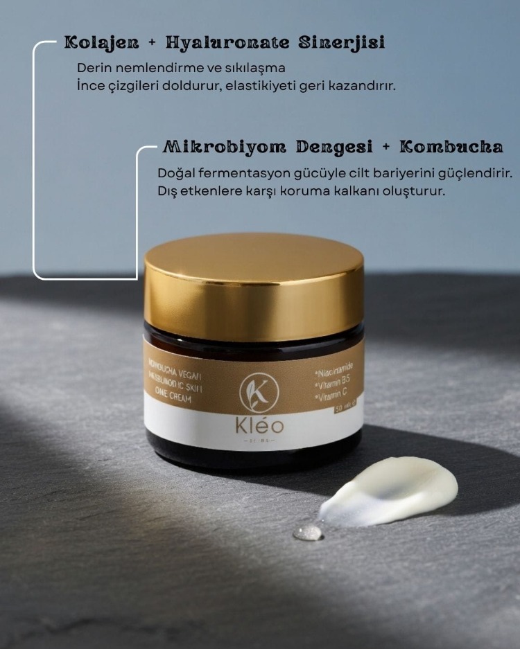 Kléo By MK Kombucha Moisturizing Cream -Yoğun Nemlendirici, Bariyer Onarıcı ve Canlandırıcı