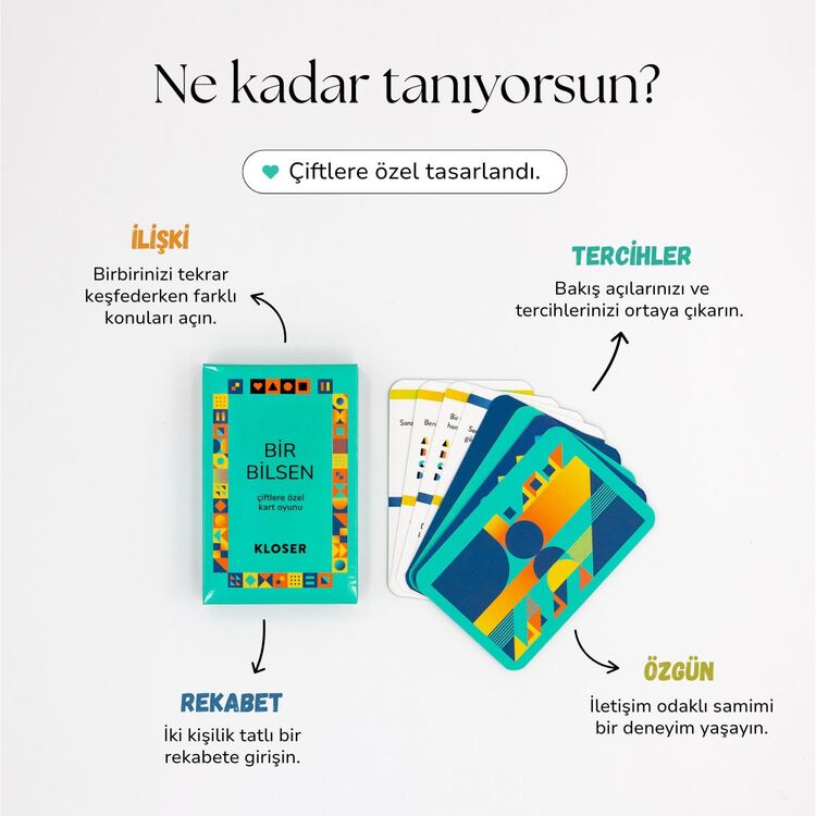 BİR BİLSEN - Çiftlere Özel Kart Oyunu