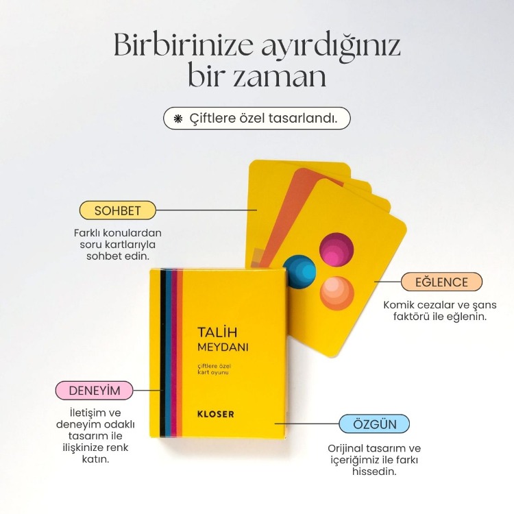 TALİH MEYDANI - Çiftlere Özel Kart Oyunu
