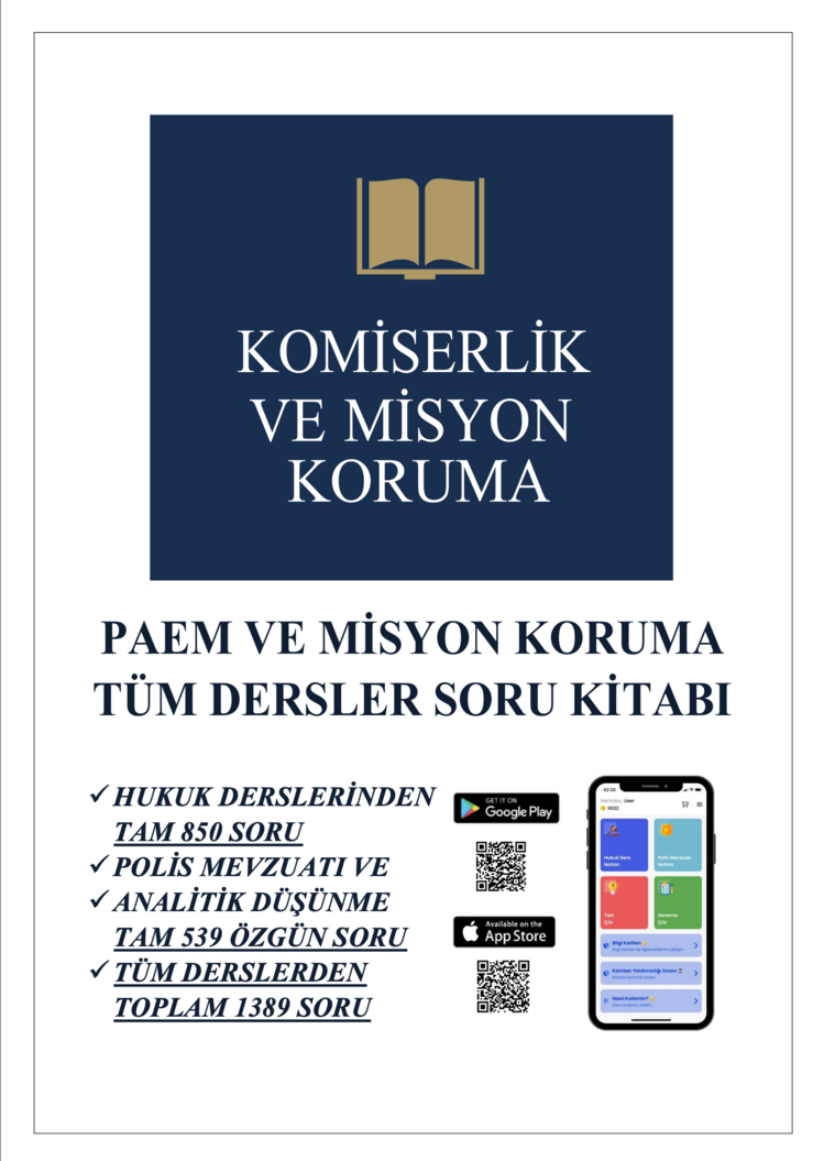 2026 Tüm Dersler Soru Kitabı Paem ve Misyon Koruma 