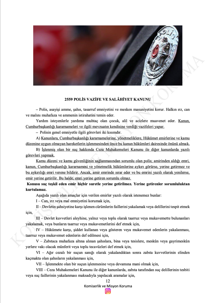 2026 Polis Mevzuatı Notları (31 Kanun ve Yönetmelik Özeti)