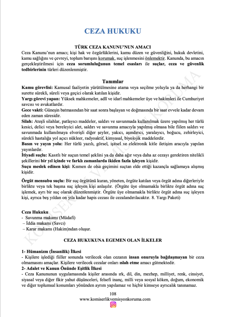2026 Hukuk Ders Notları (6 Dersin Notu) 