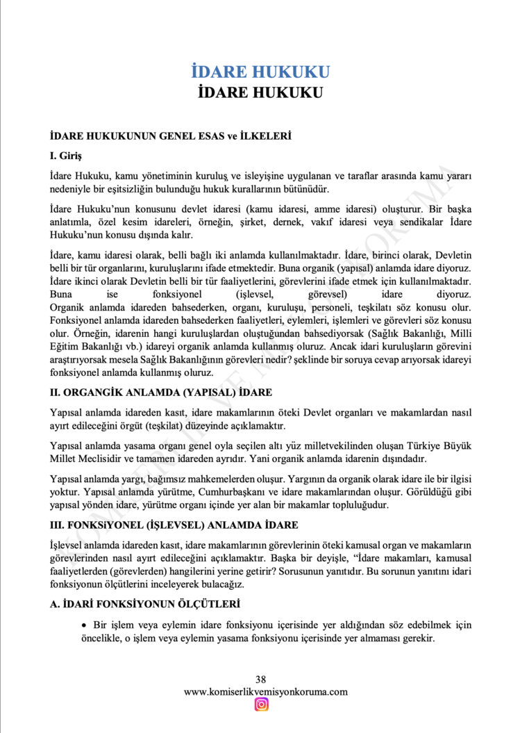 2026 Hukuk Ders Notları (6 Dersin Notu) 