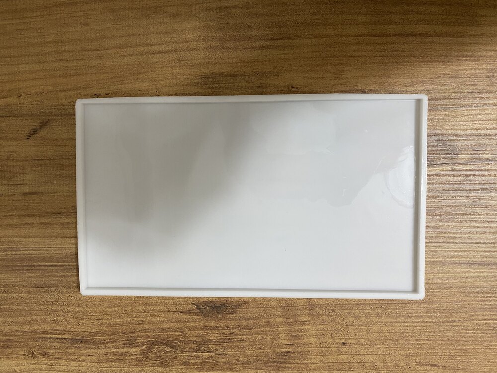 Epoksi silikon tepsi sunumluk kalıbı 17.5x30cm