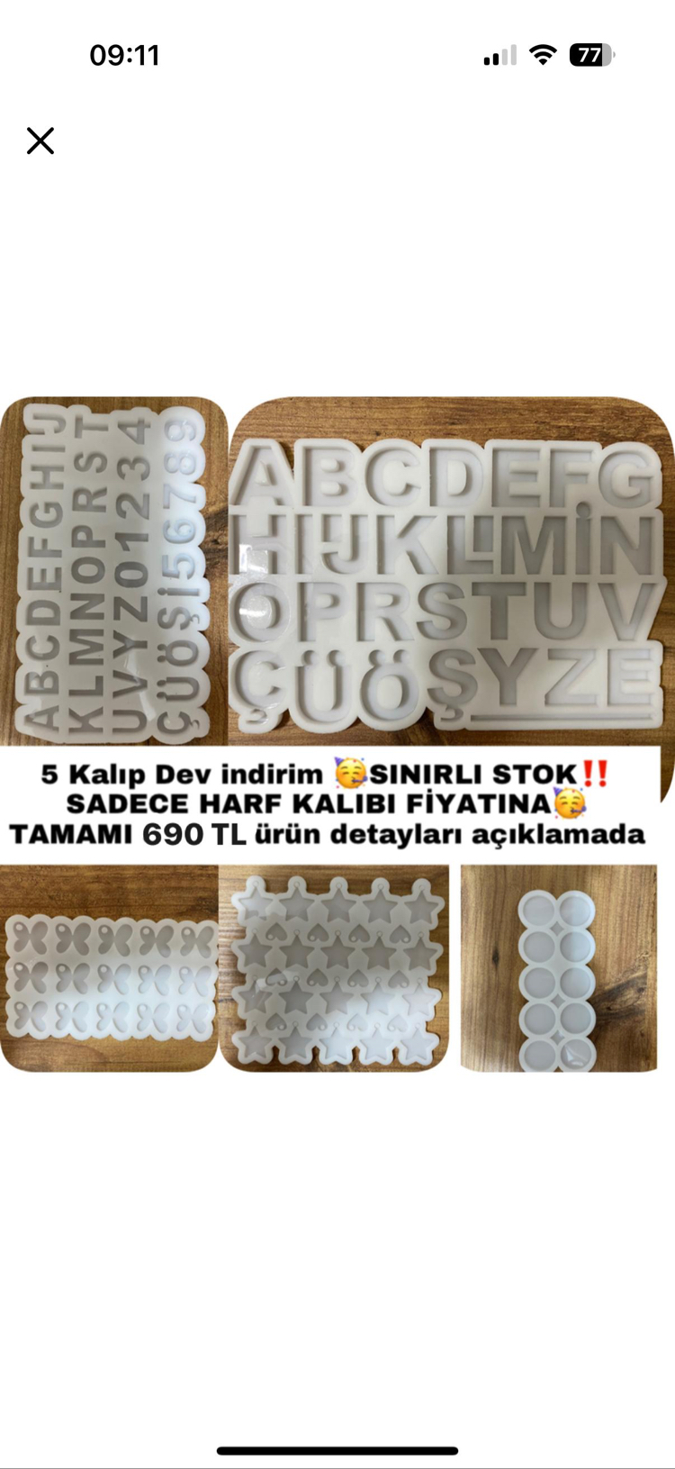 Epoksi harf anahtarlık başlangıç seti