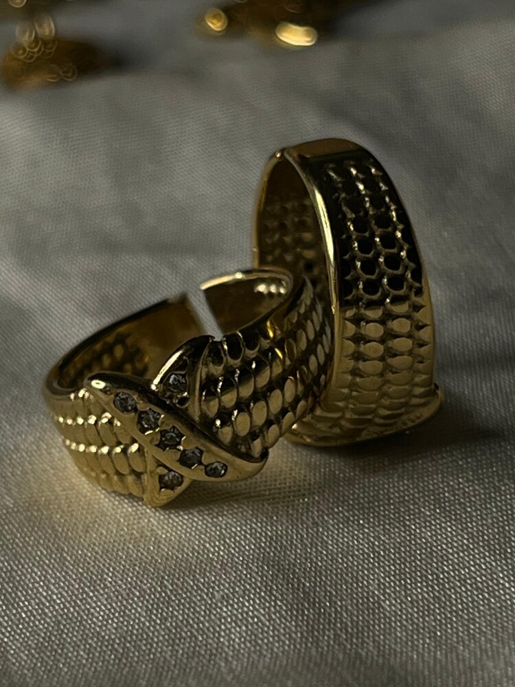 316L Çelik Vintage Yüzük