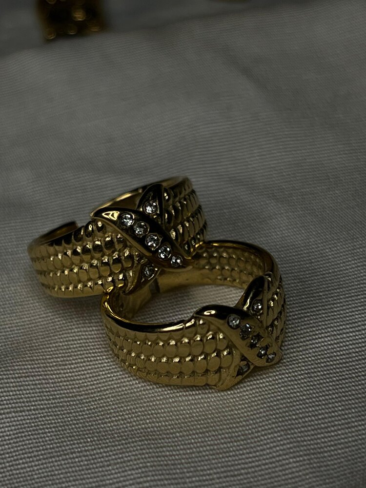316L Çelik Vintage Yüzük