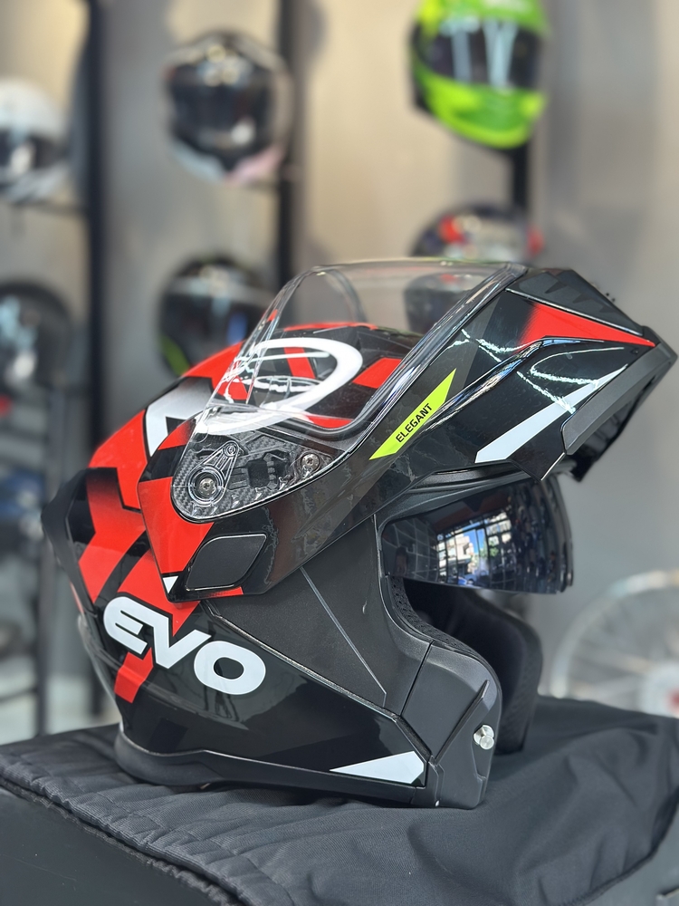 EVO ELEGANT PARLAK KIRMIZI KASK