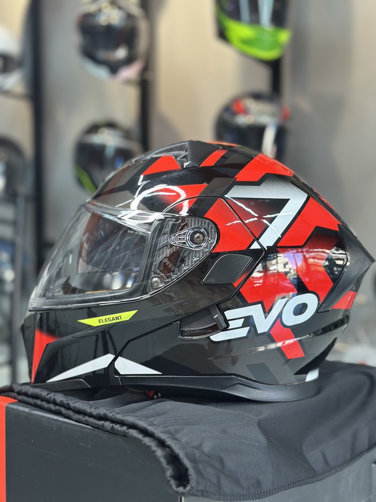 EVO ELEGANT PARLAK KIRMIZI KASK