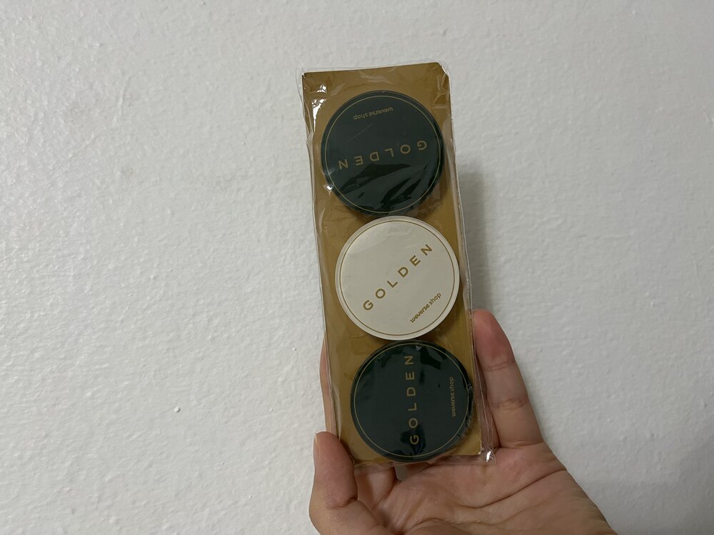 Jungkook golden popsoket weverse shop hediyesi 