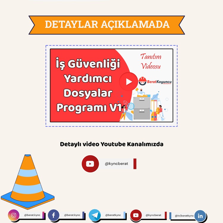 İş Güvenliği Yardımcı Dosyalar Programı V1