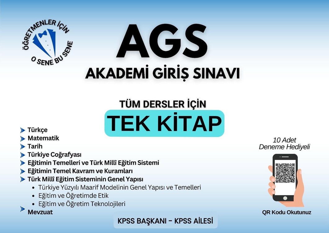 MEB - Akademi Giriş Sınavı (AGS) | PDF Ders Notu
