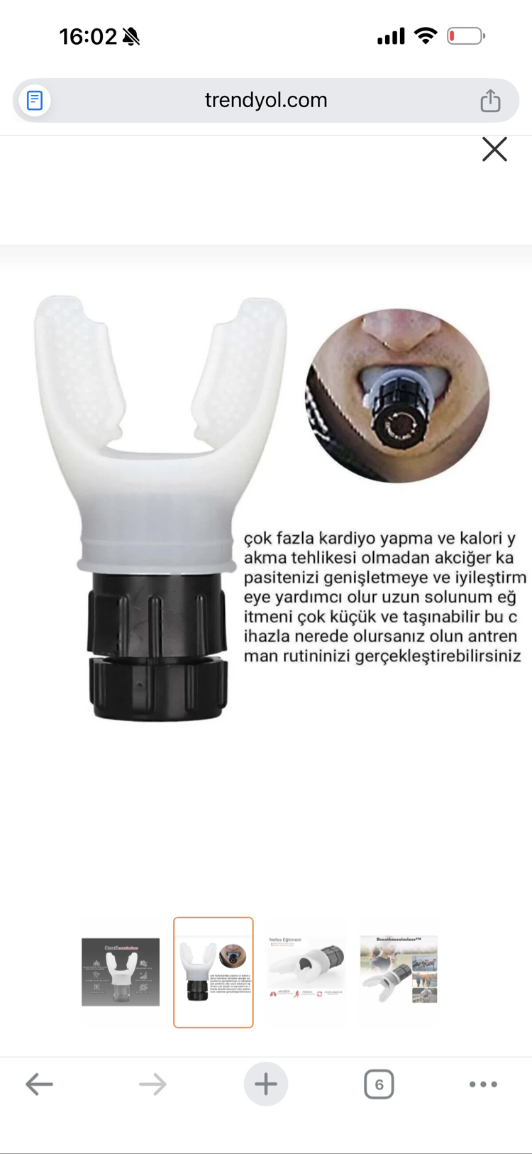  Nefes Egzersiz Aleti - BreathMaximizer- İron Lung - Seviye Ayarlanabilir Solunum Düzenleyici
