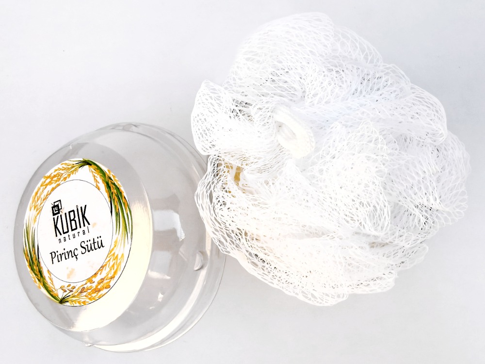 Pirinç Sütü Cupcake Tasarım Banyo Lifli Sabun 120gr
