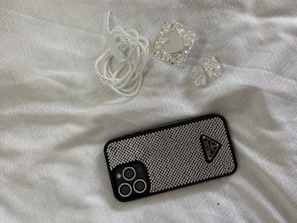 Prada Telefon ve Şarj Kılıf Seti