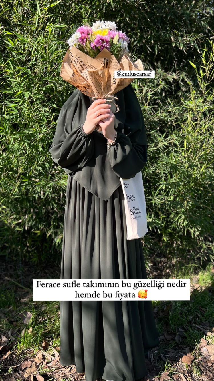 Yeşil Ferace Sufle Takım