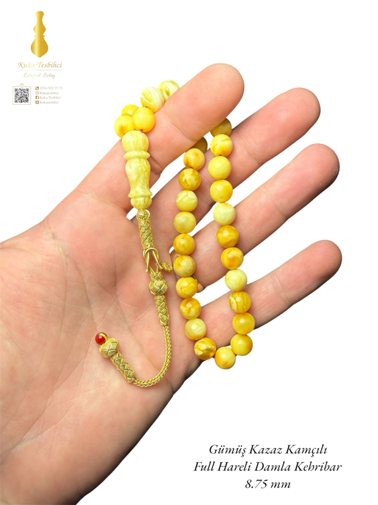 KAZAZ KAMÇILI FULL HARELİ DAMLA KEHRİBAR