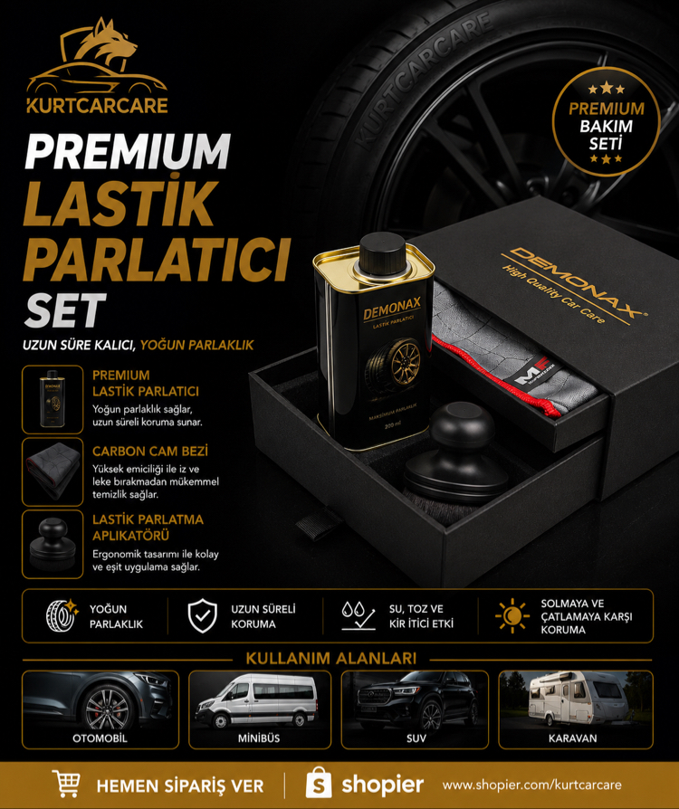 Demonax Premium Lastik Parlatıcı Set