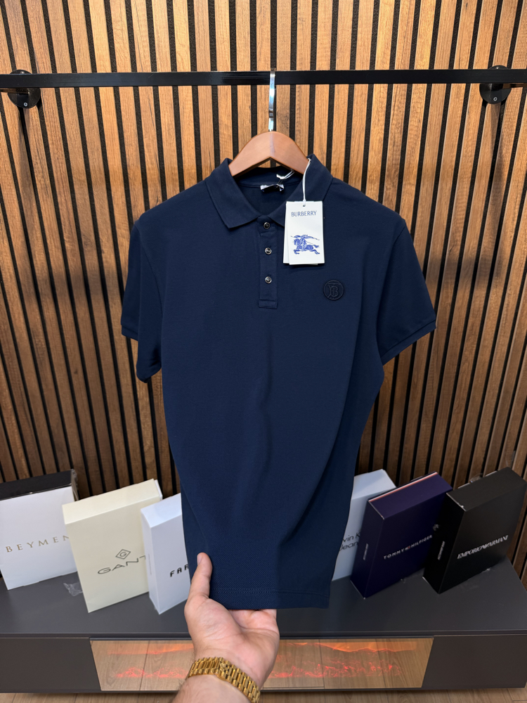Burberry Polo Yaka Özel Düğme Tshirt