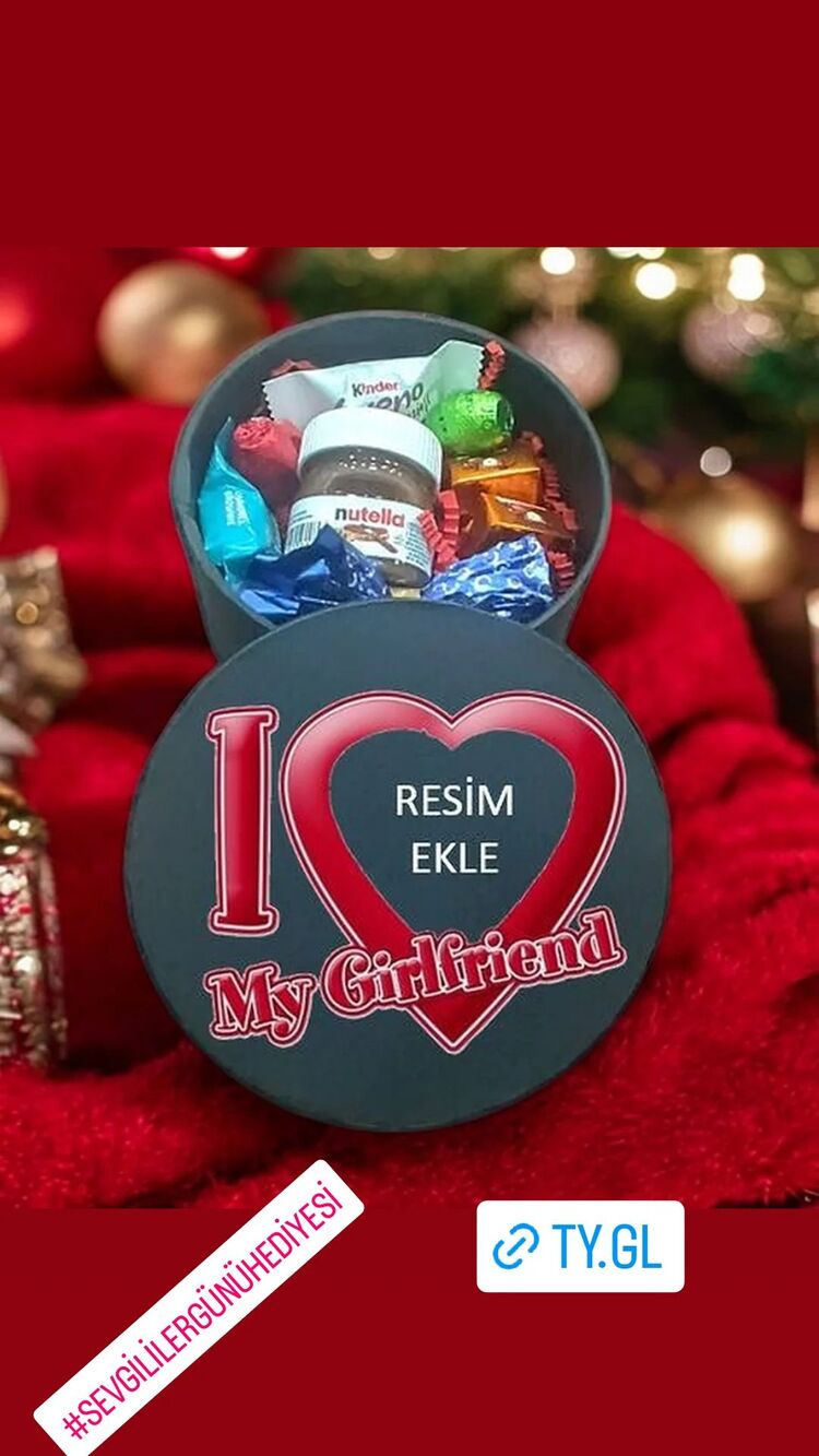 Özel Baskılı Kutuda Nutella ve çikolatalar