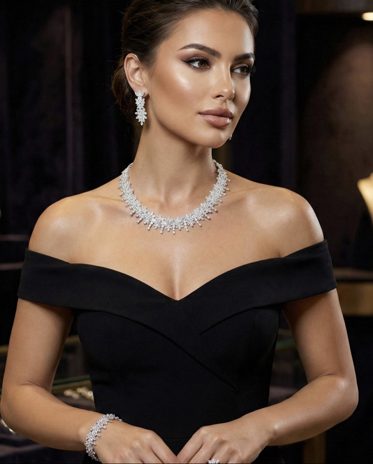 DİANA model(kolye/küpe/bileklik)