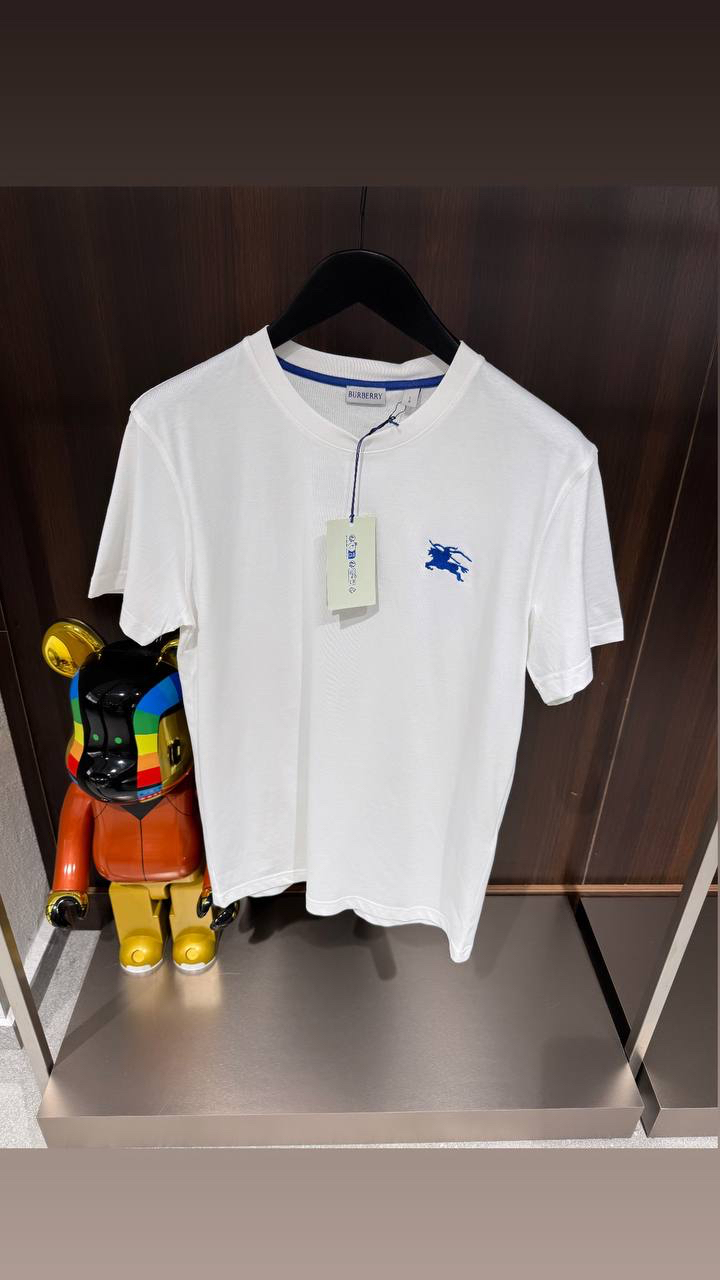 Premium 28/3 Cotton | Relaxed Fit | Göğüste Kraliyet Mavisi Burberry Arması