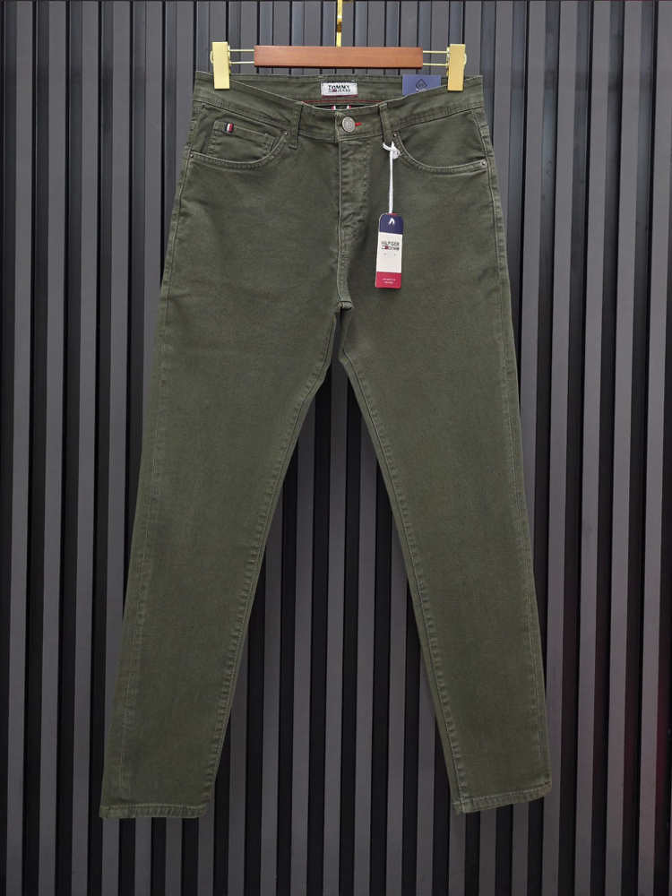 Tommy Garment Dyed Premium Denim | Likralı Esnek Kumaş & Signature Cep Şerit Detay.