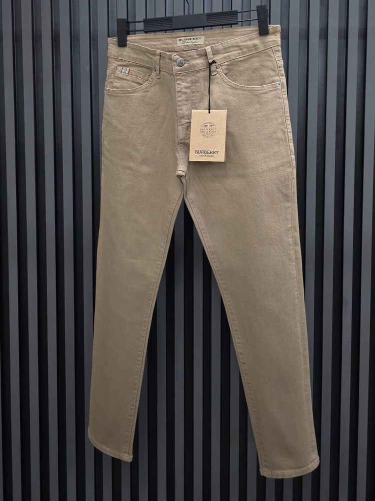 BURBERRY Garment Dyed Premium Denim | Likralı Esnek Kumaş & Signature Cep Şerit Detay.