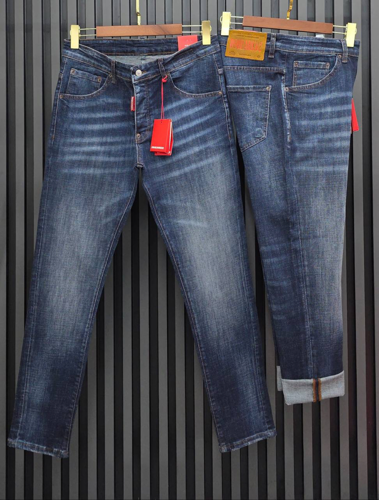 DSQUARED2 Premium Stretch Denim Jean | İthal Esnek Kumaş & Signature Red Tag Detay.