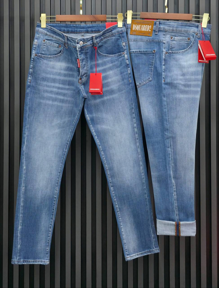 DSQUARED2 Premium Stretch Denim Jean | İthal Esnek Kumaş & Signature Red Tag Detay.