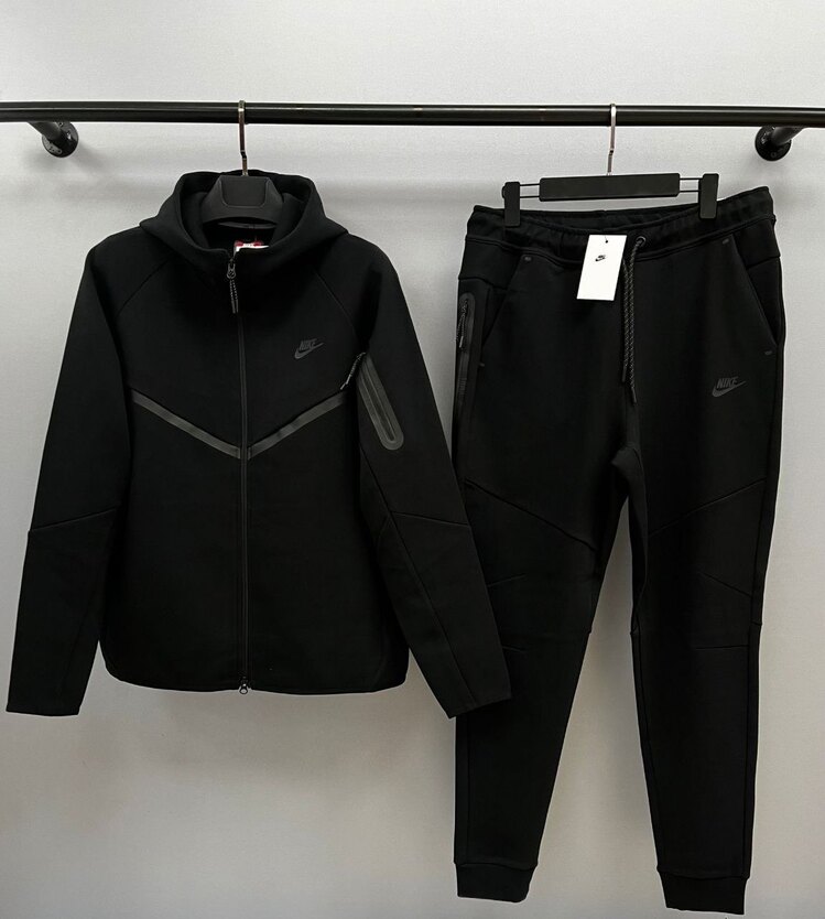 Siyah Tech Fleece Eşofman Takımı