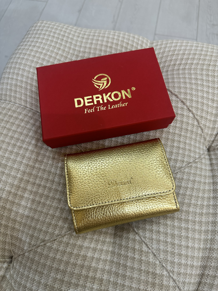 Hakiki deri Gold cüzdan 