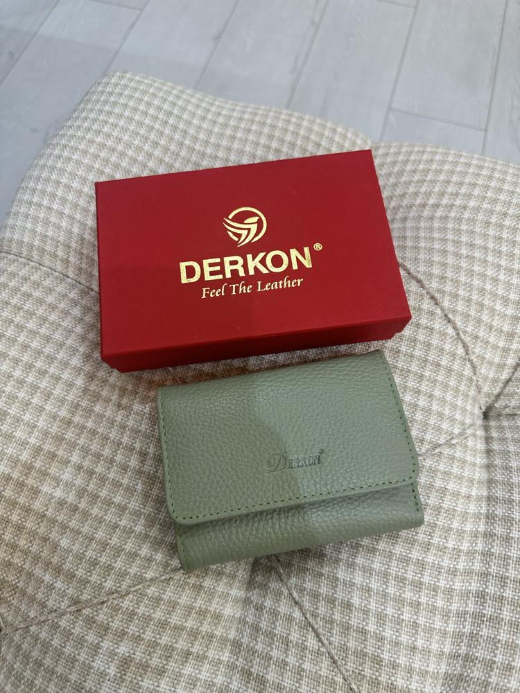 Hakiki deri yeşil cüzdan