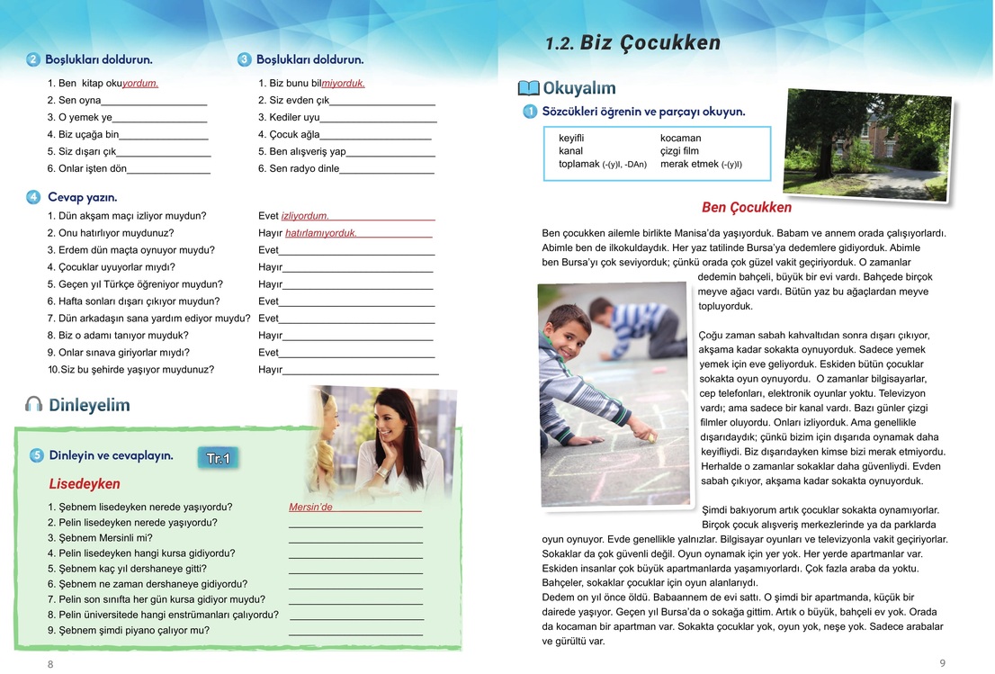 Link Turkish Course Book and Workbook for Foreigners A2
