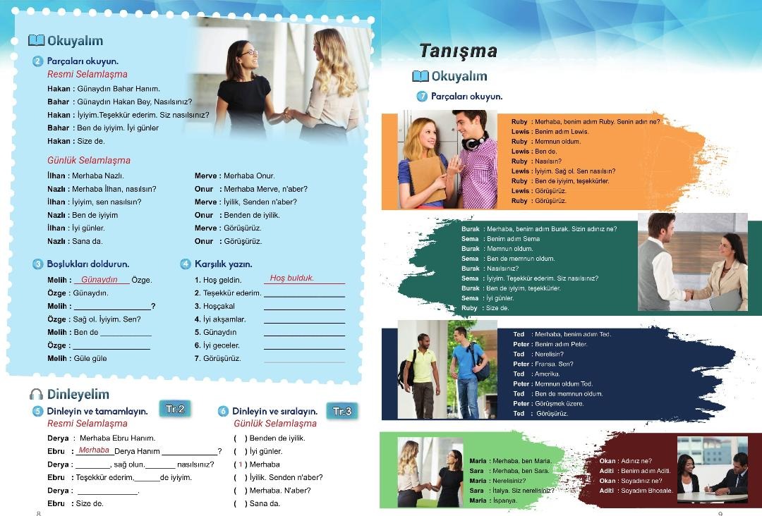 Link Turkish Course Book and Workbook for Foreigners A1 