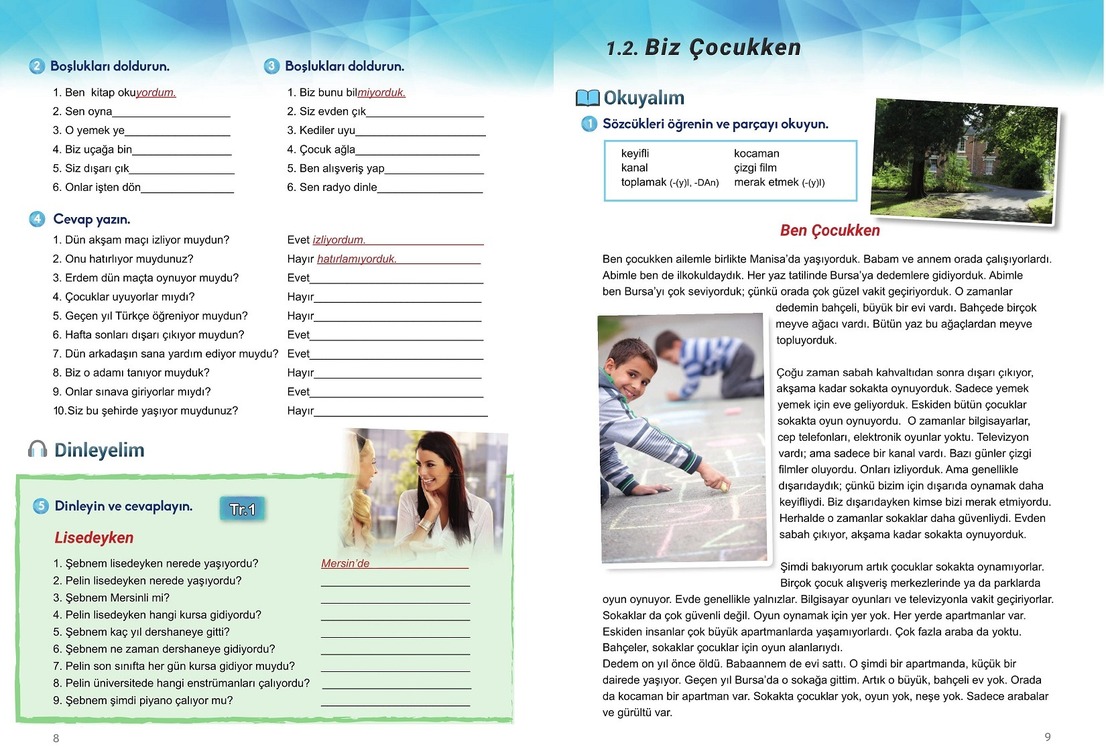 Link Turkish Course Book and Workbook for Foreigners A2