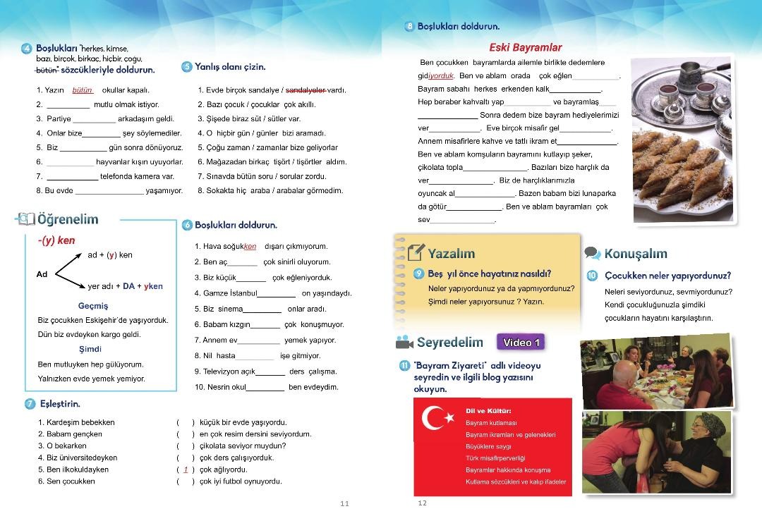 Link Turkish Course Book and Workbook for Foreigners A2