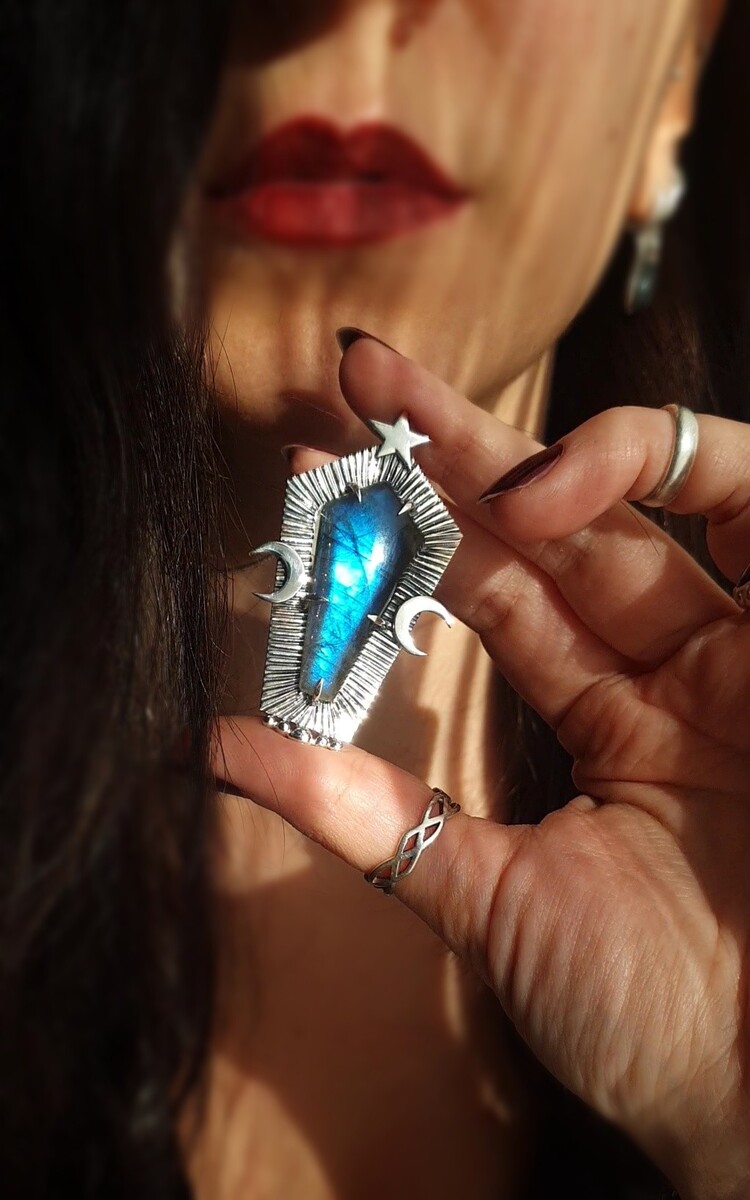 Coffin Labradorite Kolye
