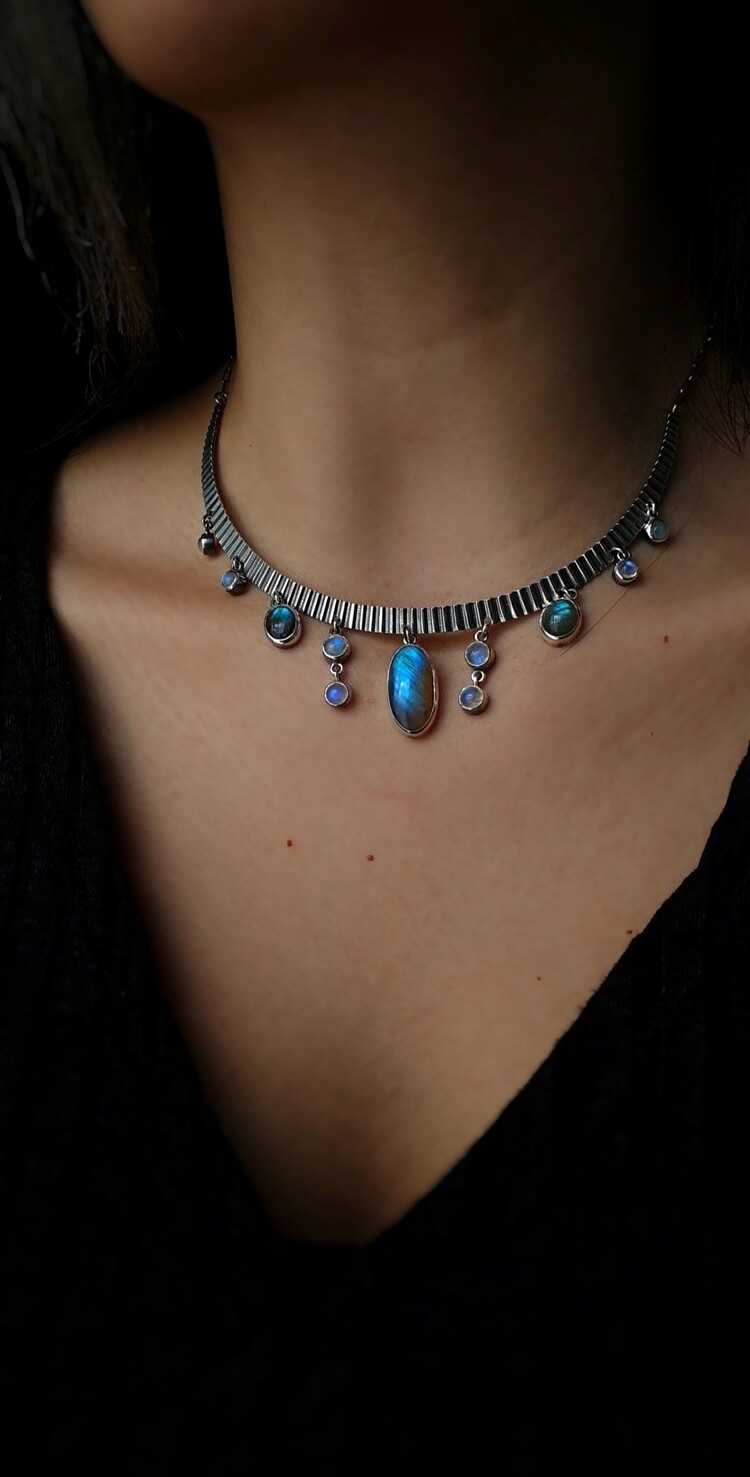 Fairy Drops Line / Labradorite Moonstone