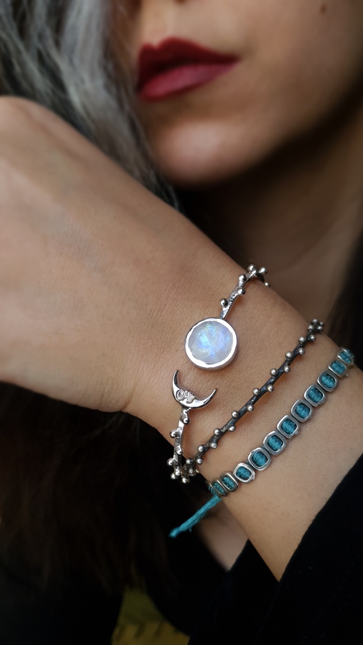 MilkyMoon Aytaşı Cuff Bileklik 
