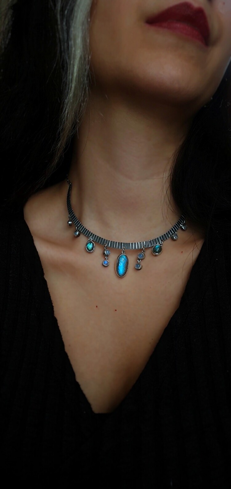Fairy Drops Line / Labradorite Moonstone